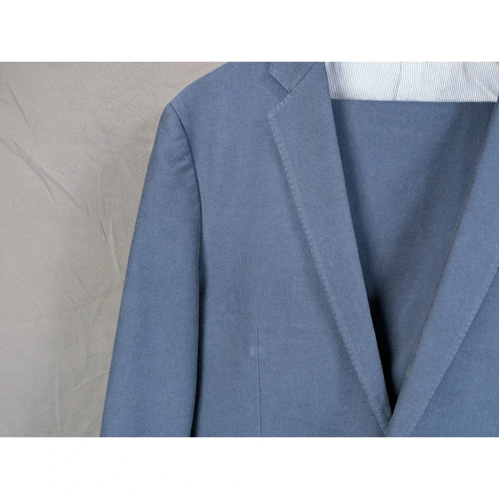 J.Crew Ludlow Suit Set Mens Blue Textured Blazer 41R Trousers 34x32 Italian F...